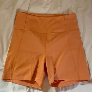 Girlfriend Collective High Rise Run Short - Orange